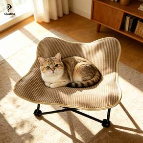 Quatma 고양이 접이식 캠핑 사이잘 해먹 침대