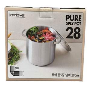 COOKEVER 쿡에버 통 5중 곰솥냄비 13.0 뚜껑 포함