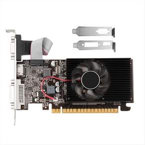 GT610 2GB DDR3 그래픽 카드 810Mhz 컴퓨터 비디오 카드 배플이있는 데스크탑 PC GPU 용 PCI-E 16X HDMI 호환 + VGA + DVI