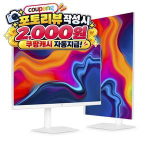 래안텍 32인치 화이트 QHD 100Hz IPS 피벗 C타입 맥북 호환 디자이너용 고색재현 sRGB 110% 고밝기 400nit 모니터 (AQ3299K)