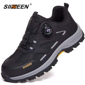 SIISEEN남여공용 사계절 안전화 미끄럼 방지 통기성 작업화S-2231