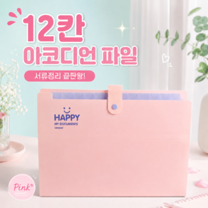 a4 파일 케이스 12칸 아코디언 파일