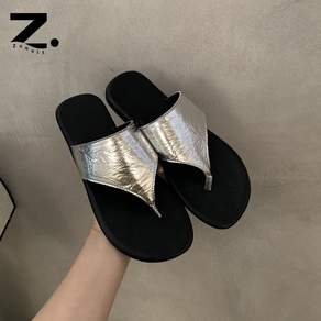 Zoovit 여성용 여름 날씬해 보이다 슬리퍼 조리 캐주얼 플랫 샌들