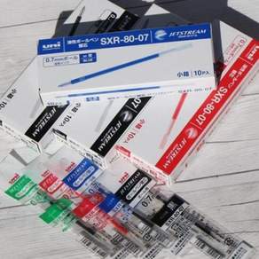 문구반점 제트스트림 3색볼펜 리필심 1다스 0.7mm SXR-80-07 79000EA 1EA