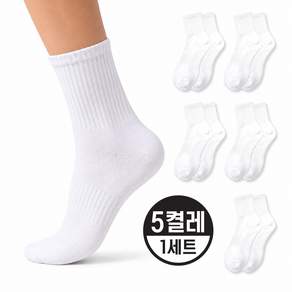온페이스 남성 스포츠양말 중목 면75% 양말 프리미엄 이중쿠션 땀흡수 통기성 발냄새 방지 골프양말 5켤레