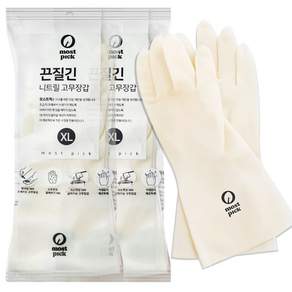 모스트픽 끈질긴 니트릴 고무장갑 양손착용