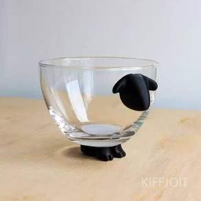 KIFFJOIT 양 입체 유리 밥그릇