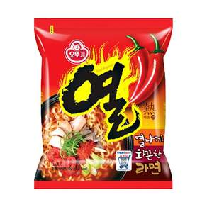 오뚜기 열라면 120g, 5개 - 봉지라면