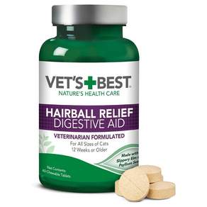 베츠 베스트 Vet's Best 고양이 헤어볼 릴리프 소화제 치킨맛 60정