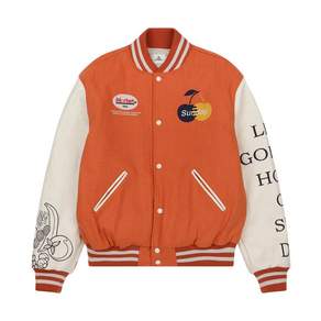 [국내정품] SUNDAY FRUIT 마켓 스타디움자켓 GOLDEN HOUR VARSITY JACKET ORANGE 220356