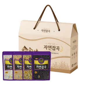자연잡곡 국산 잡곡 4종 선물세트, 1개