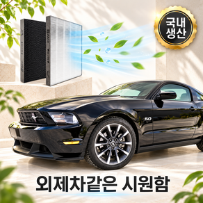 현대 제네시스 GV80-외부 자동차 에어컨 차랑용 필터 호환 초미세먼지 차단 헤파형