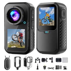 RUNHome 5K 손떨림 방지 액션캠 WiFi 바디캠 브이로그 오토바이 자전거 64GB