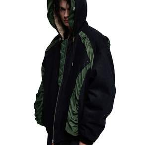RSSC DENIM MA-1 HOOD JUMPER - BLACK