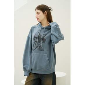 Cia Cat Pigment Blue Washing Hoodie