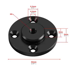 호환17mm 25mm 볼 헤드 마운트 1/4 3/8 M6 나사산 너트 어댑터 삼각대 브래킷 카메라 플래시 고정 벽걸이