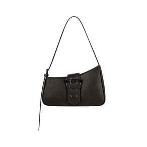 TREEMINGBIRD Half-Moon Belted Bag [ Brown ]