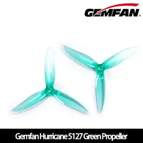 2쌍의 Gemfan 허리케인 5127 프로펠러 - 3-블레이드 PC (CW&CCW) 울트라라이트 FPV 프리스타일 5인치 드론