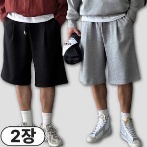 빠델 1+1당일출고 버뮤다팬츠 남자 짐웨어 헬스 운동복 6부 와이드반바지