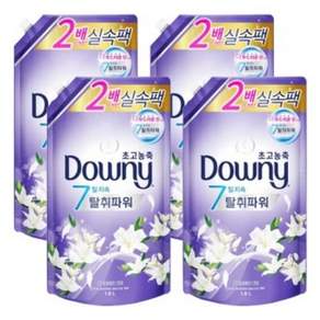다우니 초고농축 7일지속 탈취파워 섬유유연제 화이트티와 릴리 리필