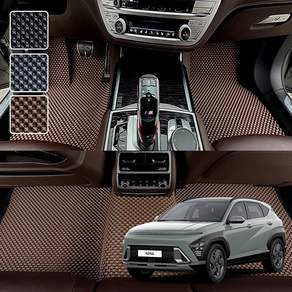 DXSOAUTO 디 올뉴 코나 전용 3D 엠보싱 차세대 고무매트 1열2열 세트 2023.1~