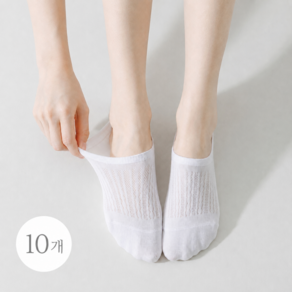 다붐 여성 여름용 페이크삭스 메쉬 양말 논슬립 쿨링 덧신 10켤레