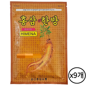 GS 홍삼한방 건강패드 20매 찜질팩 패치 진한 한방 9개