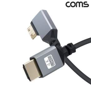 디스플레이케이블 미니 HDMI 2.0 변환 스프링 케이블 M to Mini UHD 꺾임형 4K 60Hz 79000EA 1EA