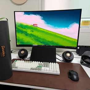 폼코 (Pomko)- 풀 그레인 3mm - 100% 천연 통가죽 데스크매트-진갈색 (Dark Brown) - 한국산