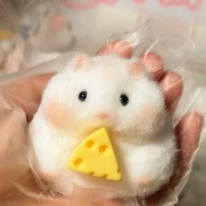 귀여운 햄스터 말랑이 스퀴시 쫀득 모찌
