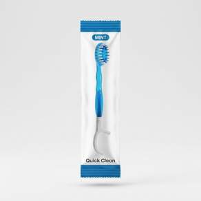 [올인원 만능 여행템] HR 메디컬 퀵클린 Waterless 일회용 미니칫솔 민트향 10개입