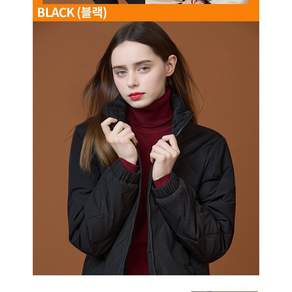 르까프 [백화점 인기상품] 따뜻한 겨울나기 여성 카라퍼 퀄팅 패딩점퍼 1B25JP451 BK 동아수성