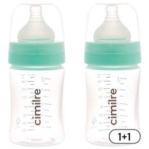 시밀레 클래식 와이드 PP젖병 1+1 160ml (젖꼭지 포함)