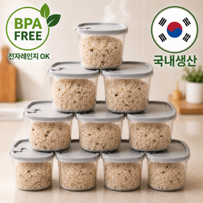 모어리빙 국내생산 전자레인지 냉동 소분 밥용기