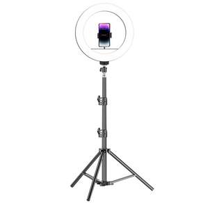 DelightZone LED 링라이트 촬영 조명 핸드폰 셀카봉 삼각대 방송 조명 휴대폰 삼각대, 1개, JHABGDTZ