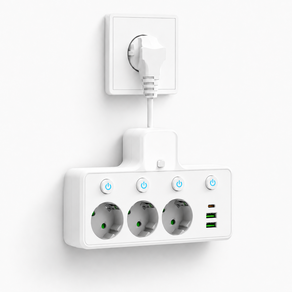 1Type-C+2USB T탭 다기능 확장형 멀티탭 야간 무드등 개별 스위치