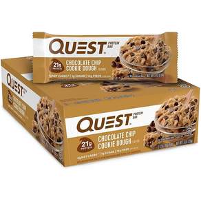 Quest Nutrition 퀘스트뉴트리션 프로틴바 초콜릿 칩스 쿠키 도우 12개입