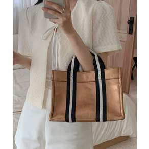 [국내정품] 오알오알 토드백 book tote bag 013 foil 브라운 160931