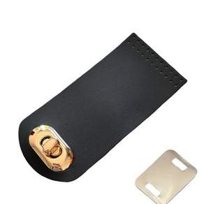 5.5x12cm 가죽 가방 버클 Hasp 버튼 수제 봉제 플립 커버 진짜 가죽 교체 가방 액세서리 매력 부품
