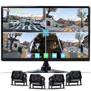 WINANON 4채널 터치 화물차 블랙박스 FHD고화질 AI 생체인식 시스템 10.1인치 800만화소 1080P 128G 트럭 차량 풀세트