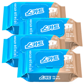 스카트 주방 식탁 전용 물티슈 40매