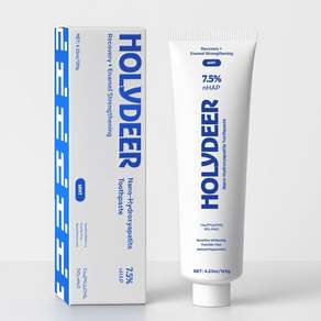 홀리디어 나노 하이드록시아파타이트 치약 민감한 치아 상쾌한 입냄새 법랑질 관리 미백 민트 맛 4.23온스