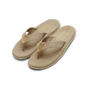ISLAND SLIPPER 아일랜드 슬리퍼 스웨이드 위드 레더 텅 스웨이드 - 토프/탄 / PT203SL-TPTN