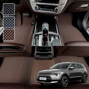 DXSOAUTO 니로 전용 3D 엠보싱 차세대 고무매트 1열2열 세트