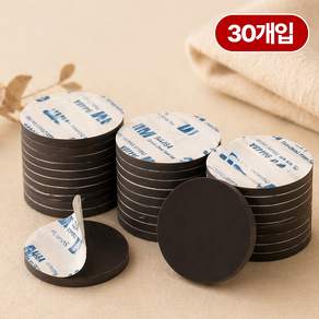데이앤픽 원형 자석 테이프 스티커 25mm x 2mm