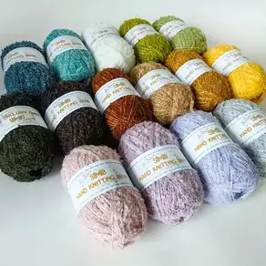 50g 울 루프드 얀 손뜨개 DIY 인형 가방 스웨터용 팬시 볼 40m 부드럽고 편안한 특성 있는