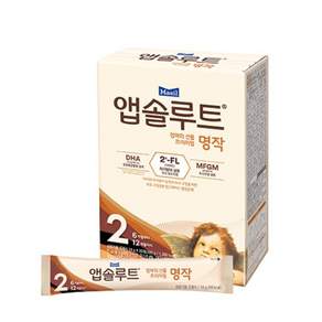 앱솔루트 명작 2FL 분유 스틱 2단계(6~12개월) 14g 20포 간편 휴대용
