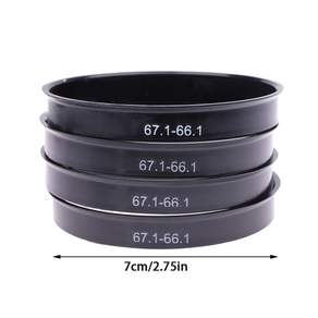 4PCS 알루미늄 합금 휠 허브 센터 링 자동차 휠 보어 칼라 66.1-57.1 67.1-57.1 67.1-60.1