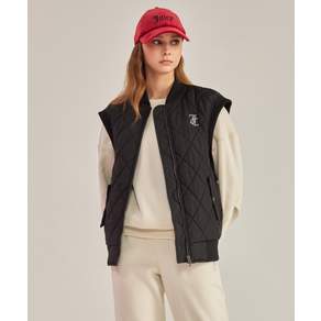 JUICYCOUTURELIFEWEAR 쥬시꾸뛰르 라이프웨어 시그니처 로고 패딩 베스트 (JCWVT3P20T)