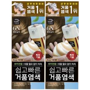 미쟝센 쉽고 빠른 거품 새치전용 염모제